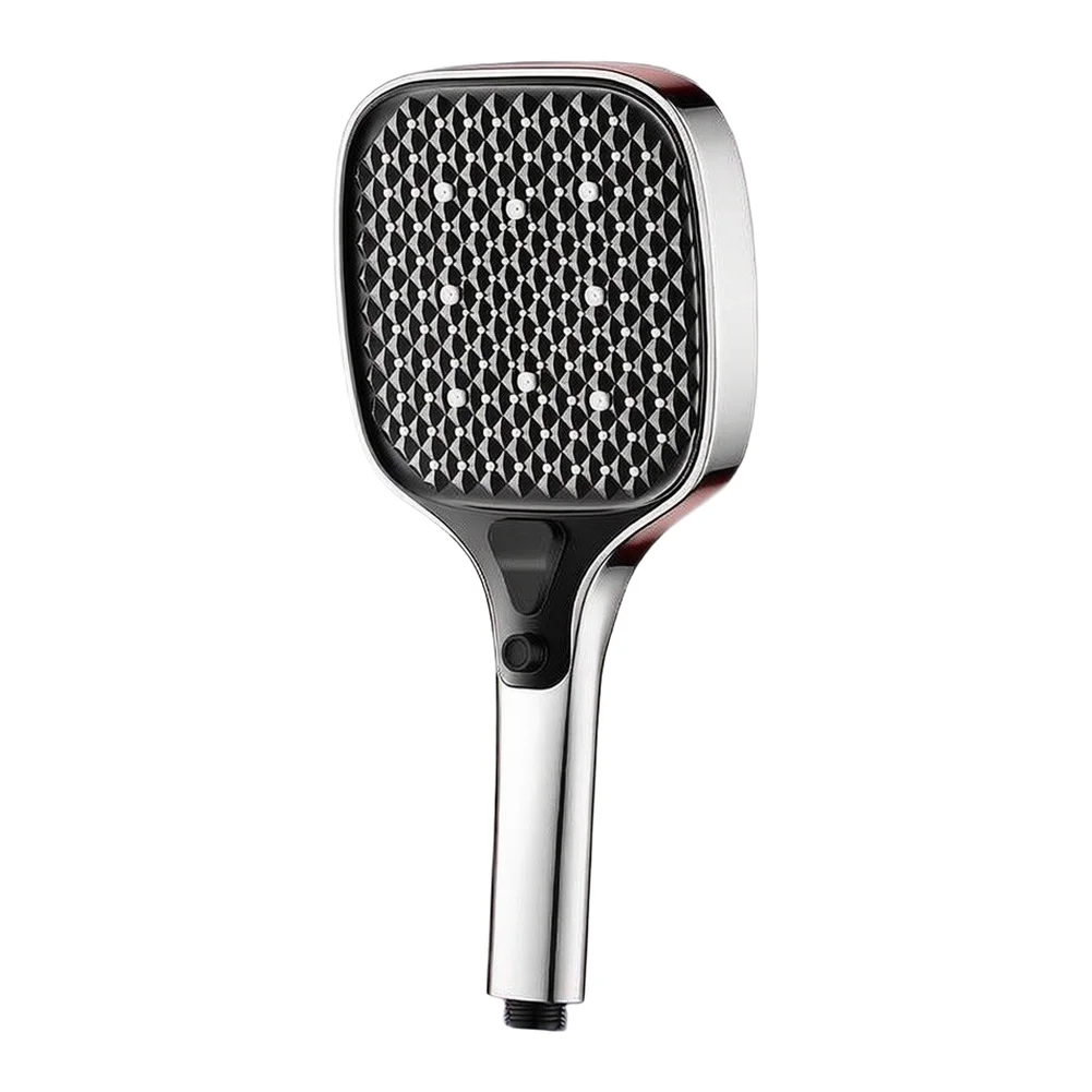 15cm Pressurized ABS Shower Head Featuring Injection Molded Craftsmanship and Clog Silicone Nozzles for Long Term Use