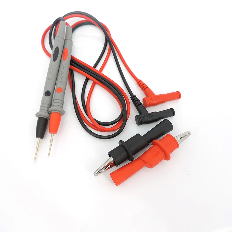 Universal 1000V 10A 20A Multi Meter Test Probe clip lead wire cable multimeter Needle tip pen for Digital Tester Voltmeter