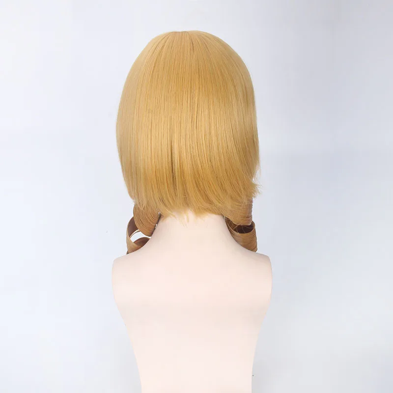 Anime Magical Girls Cosplay Wig Tomoe Mami Princess Long Gold Curly Heat Resistant Synthetic Hair Halloween Party Acccessories