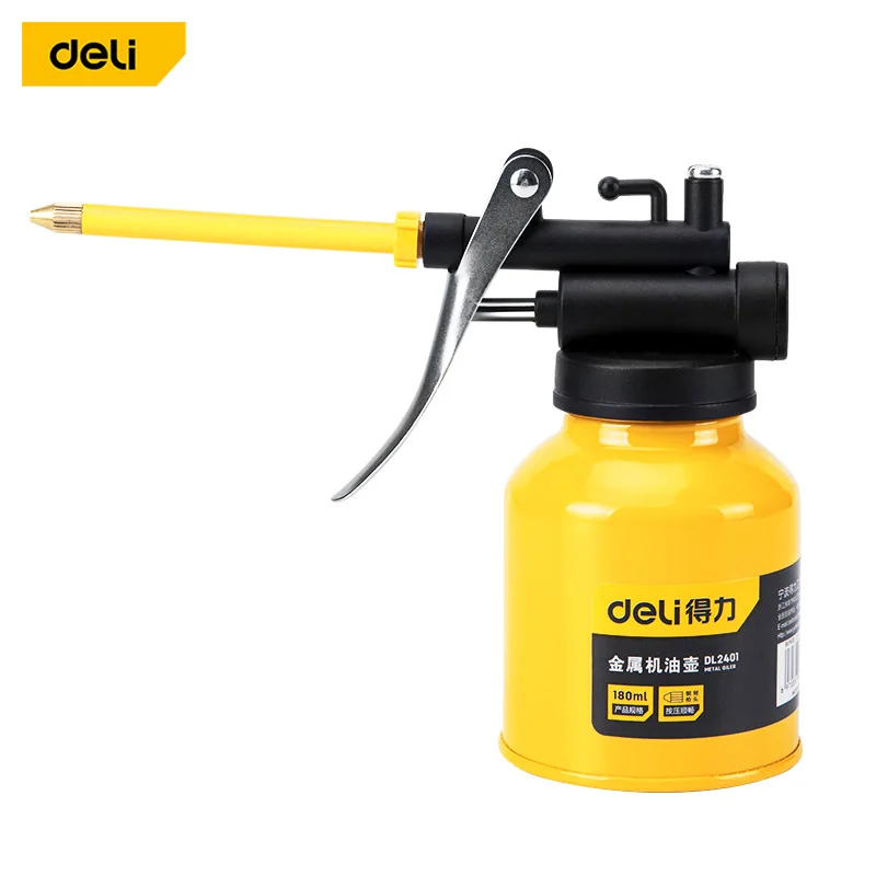 Oil Can Lubrication Metal High Pressure Pump Grease Guns Car Oil Pot Bottle Car Repair Tool 180ml