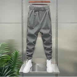 New Original Men's Striped Casual Pants Cargo Pants Joggers American High Street Sports Trousers Sweatpants Men's Clothing 2024