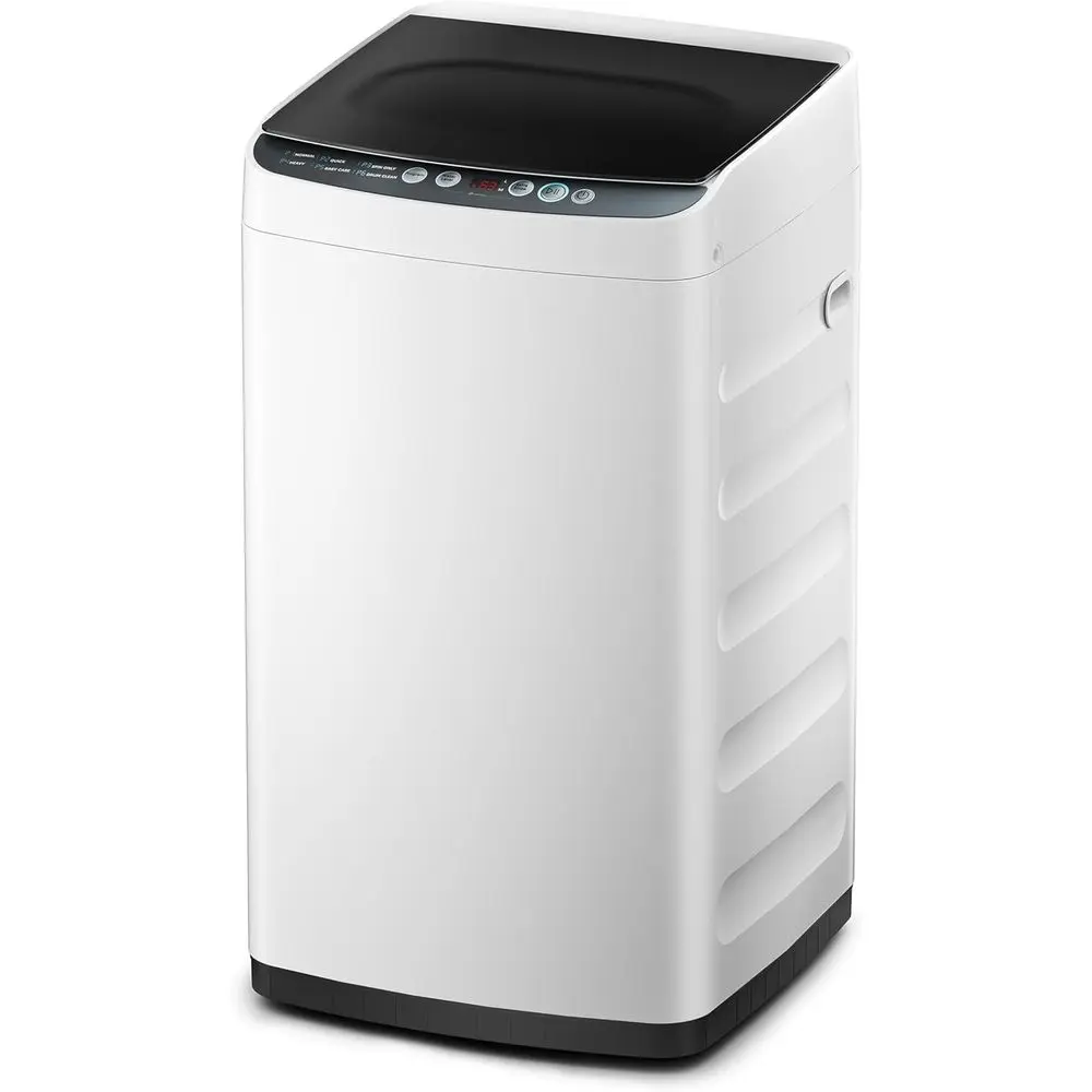 

Portable Washing hine, 0.9 cu. t with 6 Cycles, Drum Clean, Quick, StainlSteel Tub, Transparent Lid, LED Display Washing hine, W