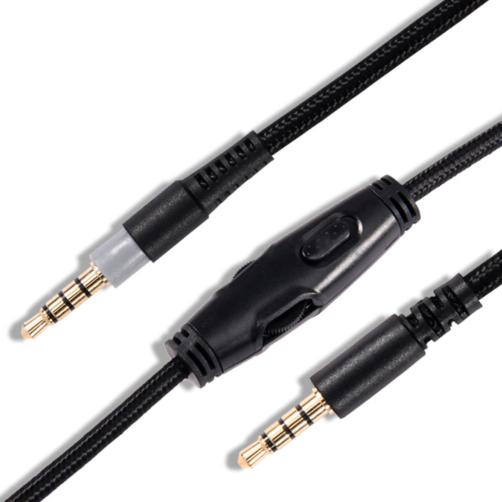 3.5mm Cable For HyperX Cloud Alpha/-HyperX Cloud/Cloud Core Flight Headphone Cable Sound Control Headphone Cable