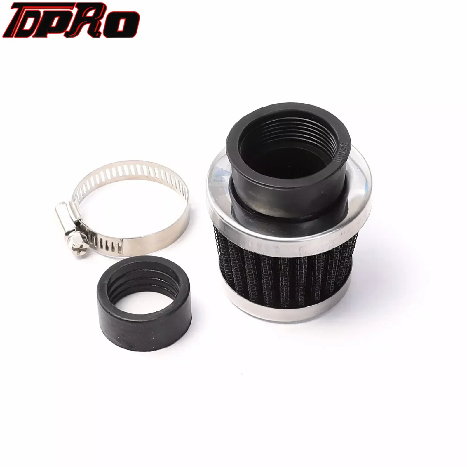 28mm AIR FILTER Clamp On Chrome Emgo Tapered FOR YAMAHA SUZUKI XR50 CRF50