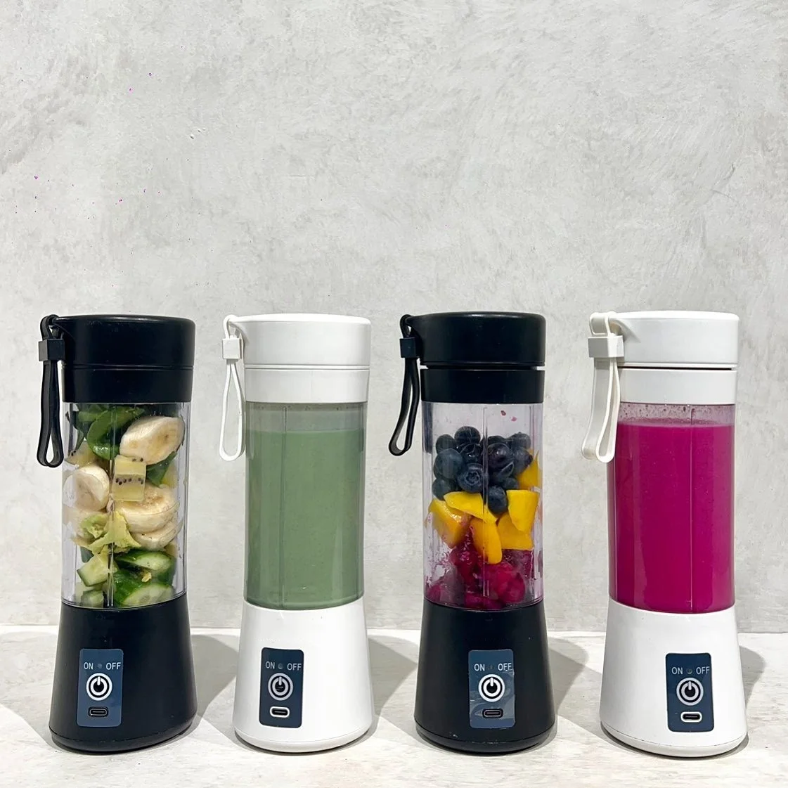 Manufacturer Best Seller Personal Use Small Kitchen Appliances 6 Blades Rechargeable Portable Blender Portable USB 380ml Blender