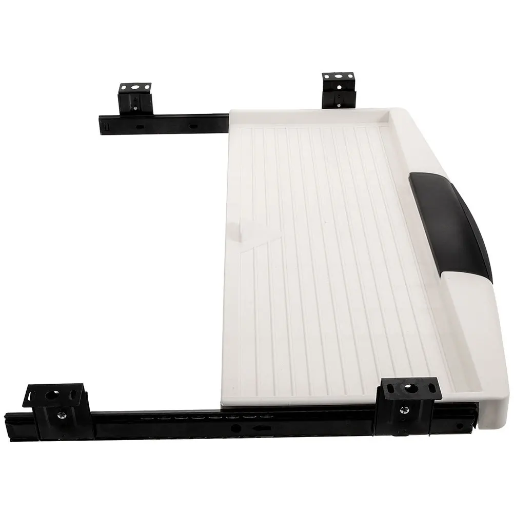 

1 Set Under Desk Slide Out Keyboard Drawer Noise Reduction Simple Structure For Ergonomic Workstation Multi-Purpose Storage Tray