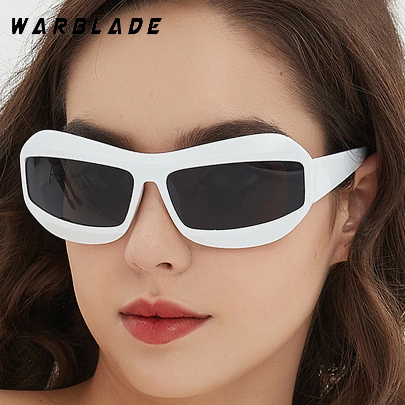 

Personality Punk Big Frame Women's Sunglasses Hipster Luxury Brand Men Sunglass Outdoor Drive Street Snap Trendy Eyewear UV400