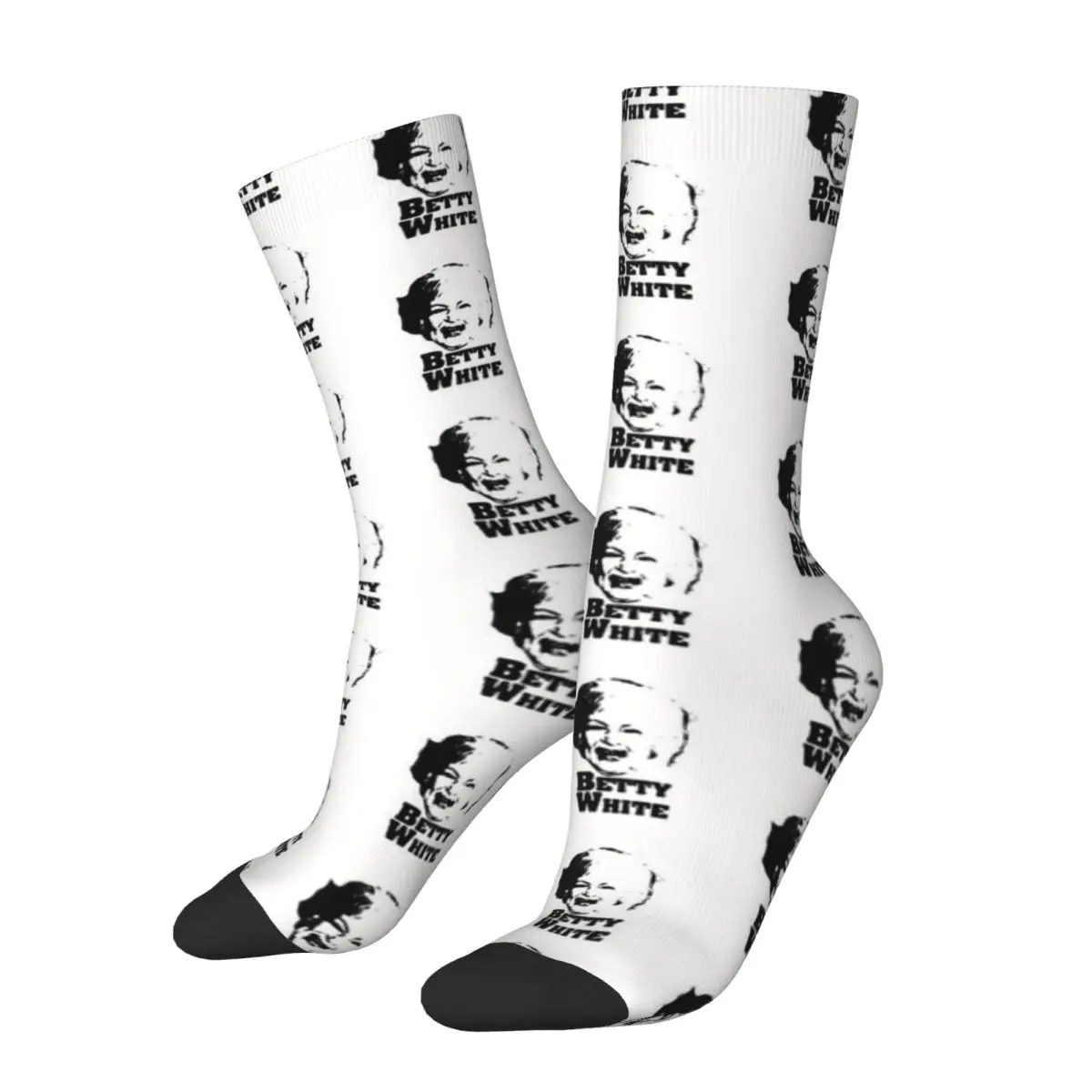 Betty White 99th Golden Girls Unisex Winter Socks Warm Happy Socks street style Crazy Sock