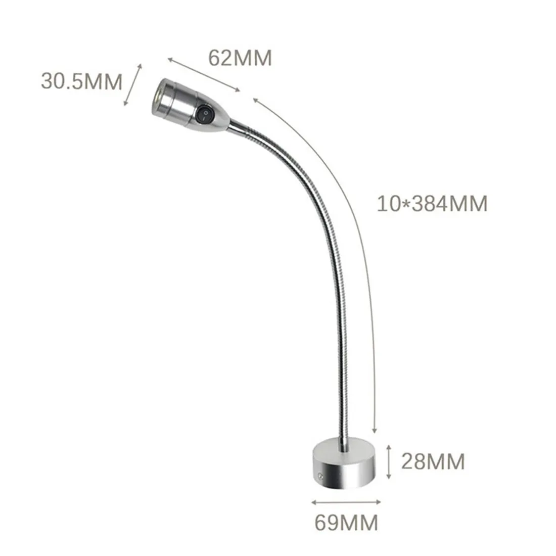 AC100-240V LED CNC 工作機械ライトスイッチグースネック LED ワークショップ作業ランプ黒 3000K 4000K 6000K 工業用ランプ
