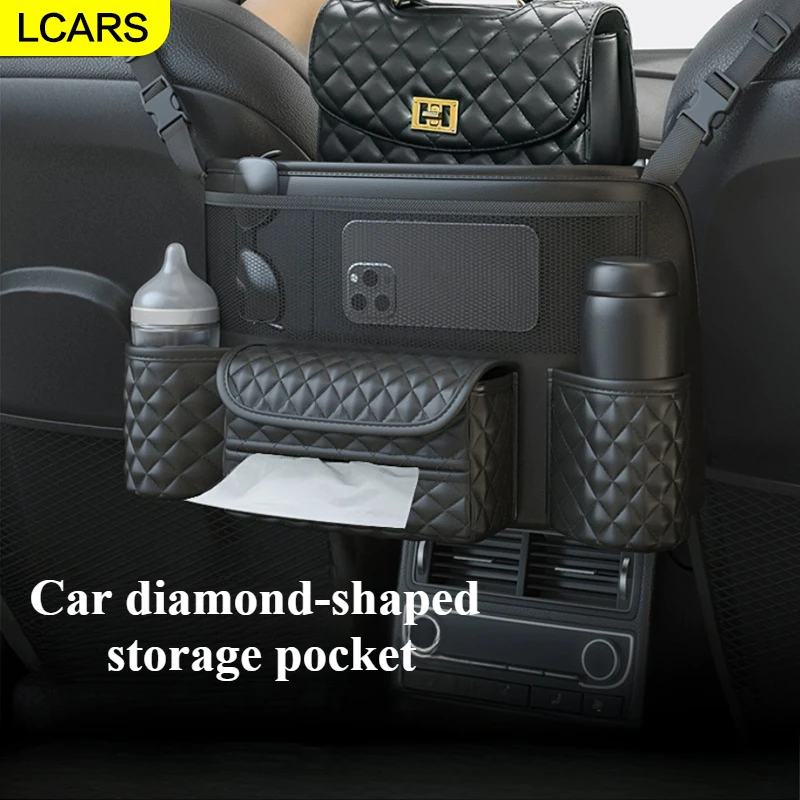 

Lcars - Universal Car Storage Bag, Car Center Console Seat Storage Bag, Seat Back Bag, Multi-Function Car Storage Bag