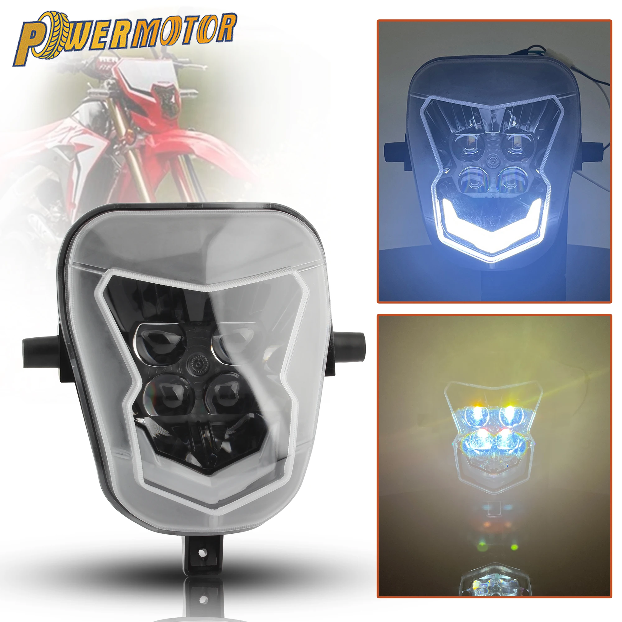 

For Honda Motorcycle Headlight LED For CRF450L CRF450XR CRF 125 110 250 450 R/F/L/RX 2019-2020 DirtBike Supermoto Headlamp Parts
