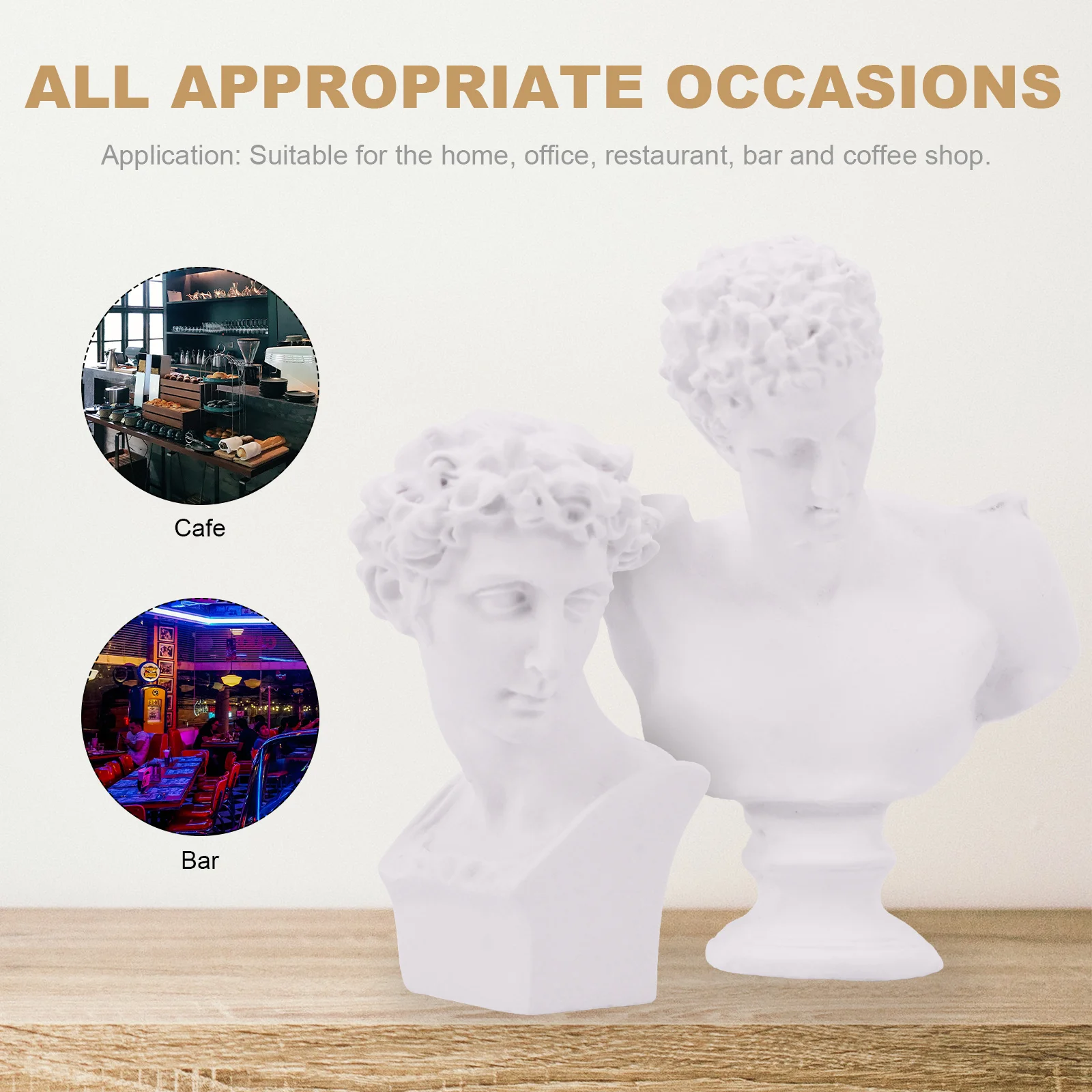

7Pcs Resin Sculpture Character Ornament Creative Desktop Decor Home Statue Adornment Chic Resin Craft Decorative Home Layout