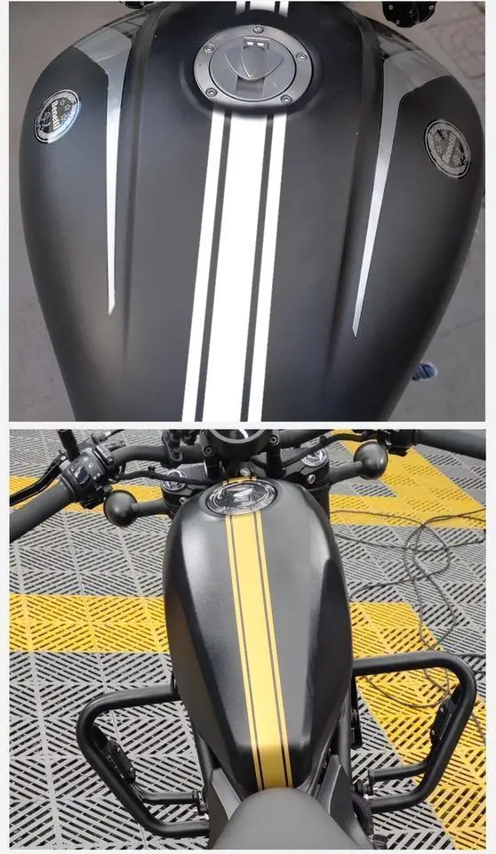 Personalisierte Aufkleber für Motorrad-Kraftstofftanks und Schutzbleche, Aufkleber für Elektrofahrzeuge, wasserdichte Kratzschutz-Aufkleber für Retro-Motorräder – Detail 3