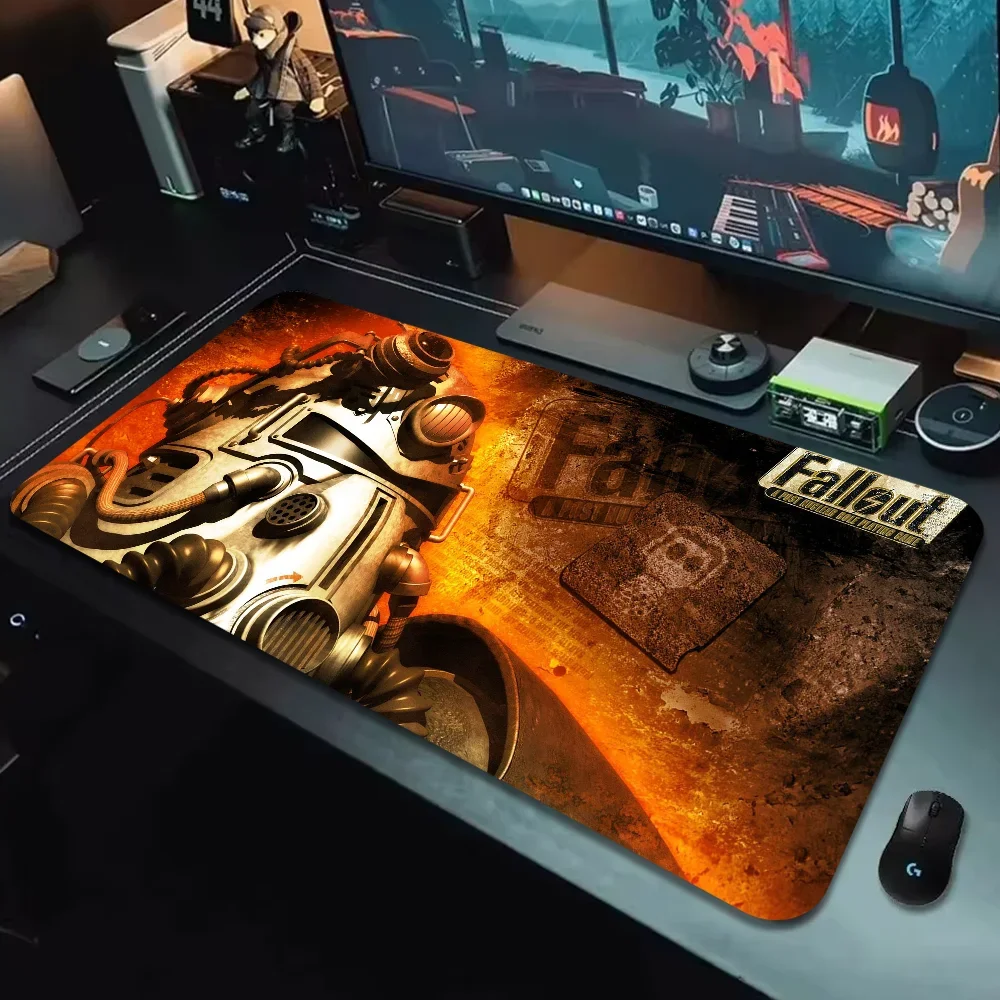 F-Fallout 2 Game  Mousepad Large Gaming PC Compute Gamer Keyboard Mouses