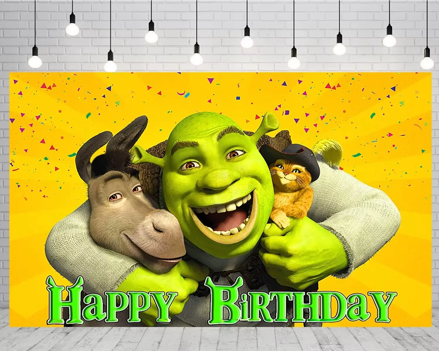 ديكور حفلات أعياد الميلاد من Monster Shrek، أدوات مائدة برينس دونكي جرين برينسيس، طبق كوب بالون للأطفال، هدية لصالح استحمام الطفل
