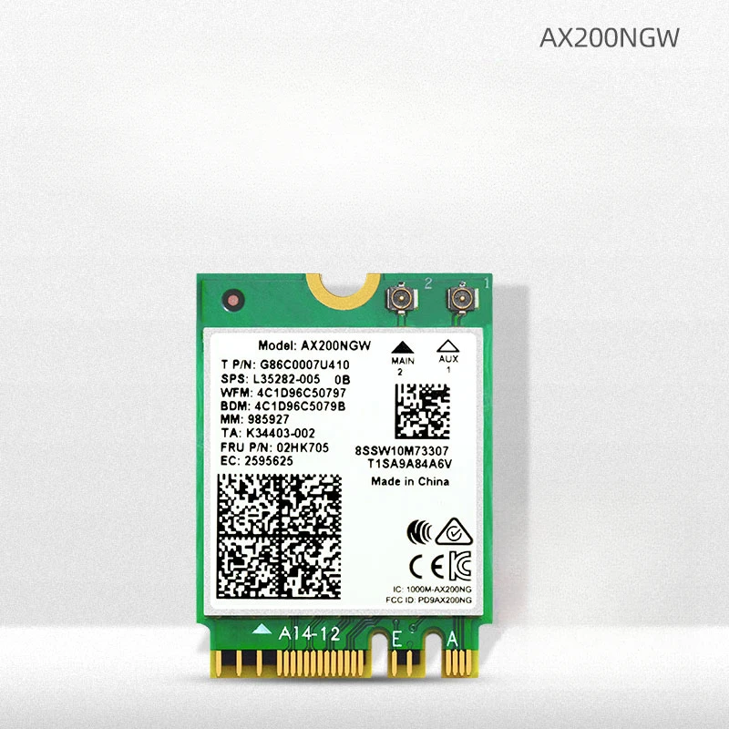 Notebook WIFI 6th generation AX210 dual band 5G wireless network card M2/NGFF interface BE200WiFi7 8774M Bluetooth 5.4