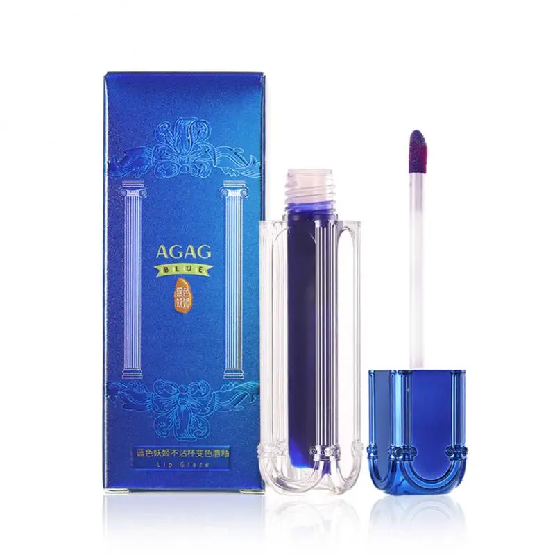 Bálsamo labial azul rosa que cambia de Color, lápiz labial hidratante que cambia de Color y de temperatura, brillo de labios impermeable, Cosméticos de maquillaje