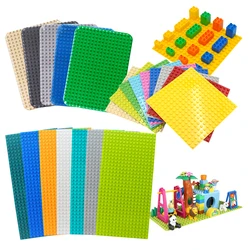 Big Size Building Blocks Base Plate 256 Particle 512 Holes Scene Floor Plank Accessories Assembled Educational Toys for Children