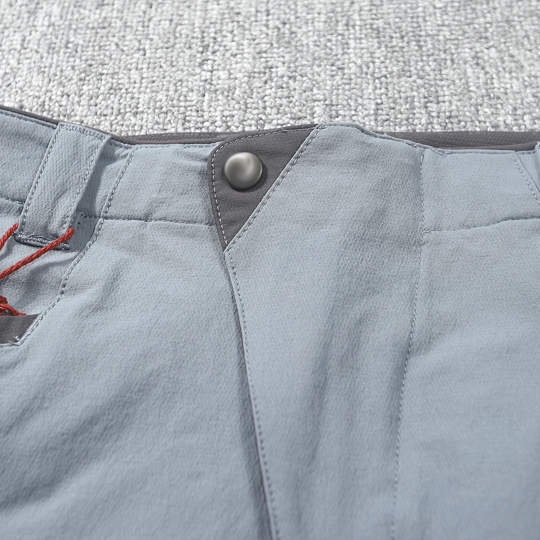 Men's Summer Outdoor Sports Soft  Shorts Waterproof Quick Dry Embroidered Zipper Pocket Standard Fit Polyester Nylon