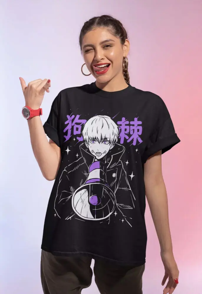 Inumaki Toge Unisex T-Shirt,Jujutsu Kaisen Megumi Fushiguro,Satoru Gojo,Anime