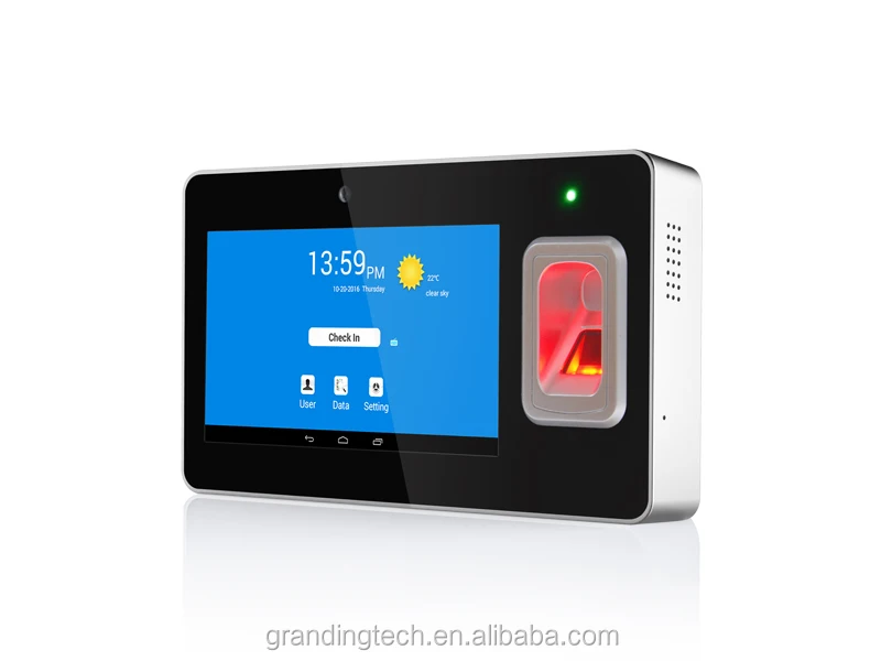 2025 GPS/wifi/TCP/IP Biometric Reader Android Fingerprint Time Attendance Machine with Camera and Battery