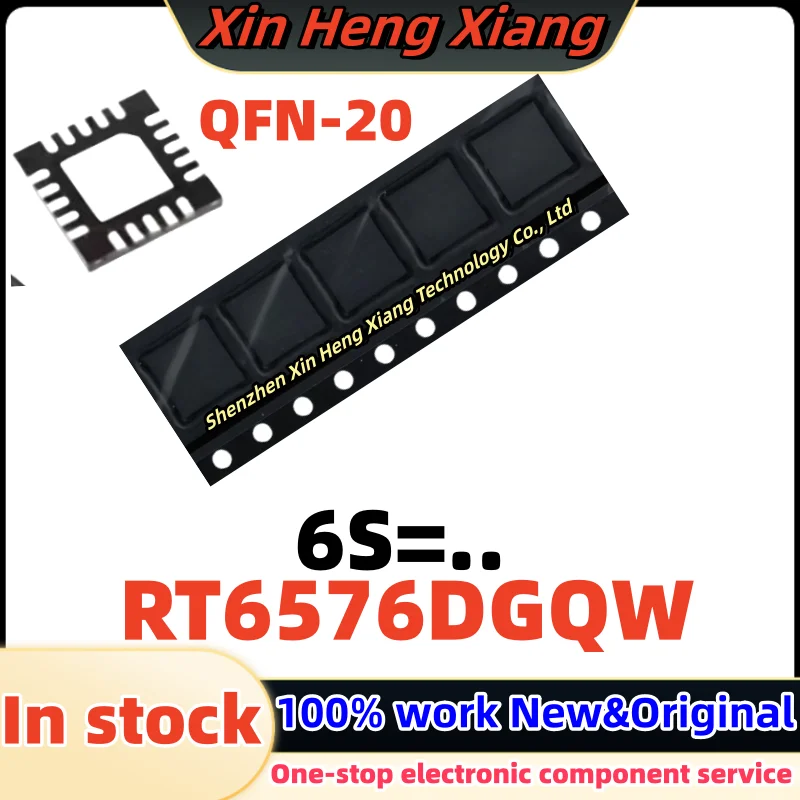 

(2-5pcs)RT6576DGQW RT6576D For Code : 6S=.. QFN-20