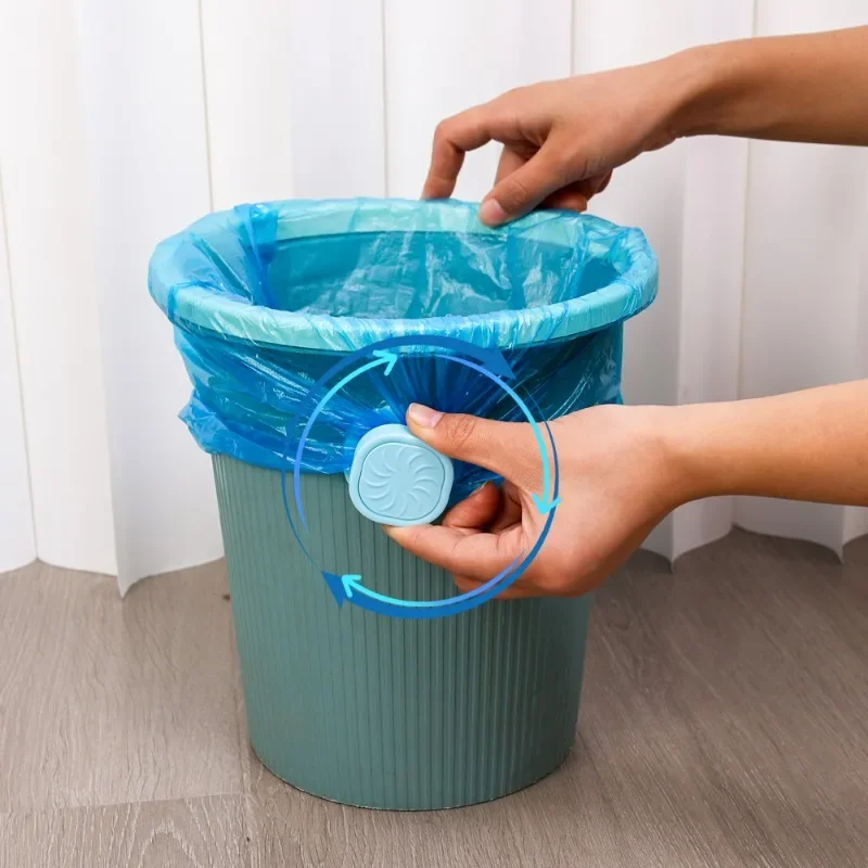 6/1PCS Waste Bin Rotating Fixed Clip Garbage Bag Side Button Waste Basket Fixation Trash Bag Non-Dirty Hand Holder Storage Tool