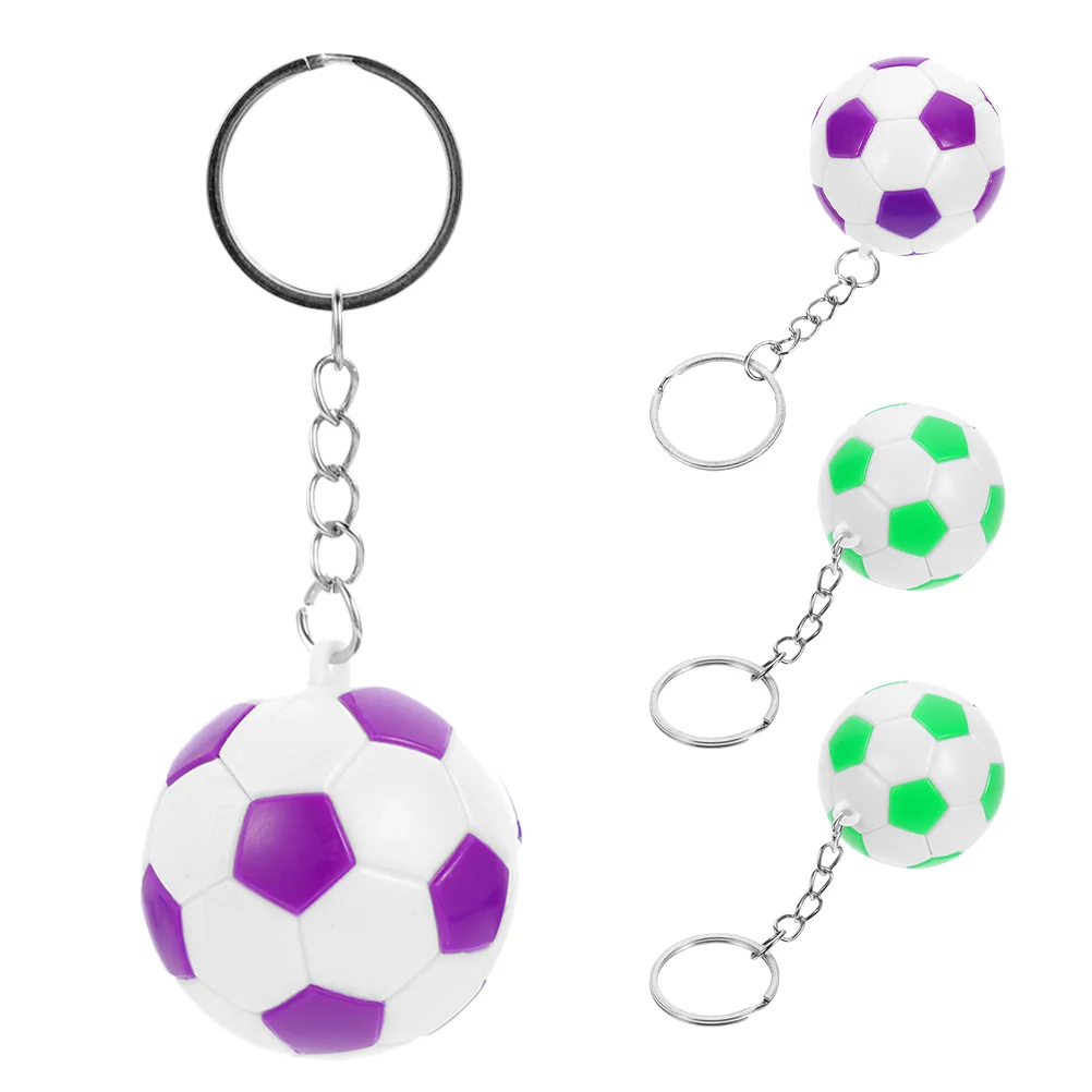 

Simulated Football Keychain Kids Keychains Ball-shaped Novelty Sports Backpack Small Soccer for Backpacks Decorations Themed