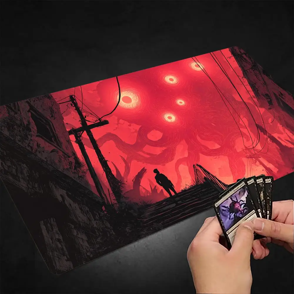 

Doomsday Ruins and monsters MTG Playmat Magic Card Mat Stitched Edge Non-Slip Durable Tabletop playmat Board Game Mat for TCG