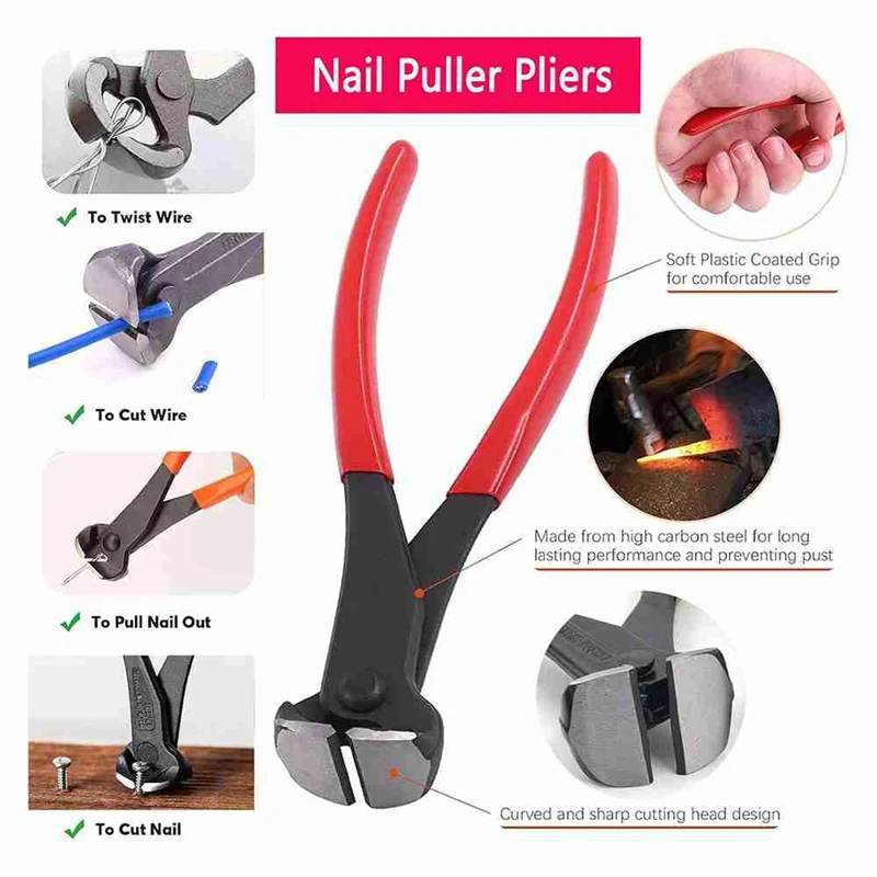 4Pcs Upholstery And Repair Staple Remover Tack Puller Nail Remover Tool Set,For Furniture Floor Wall Wooden Case Frame