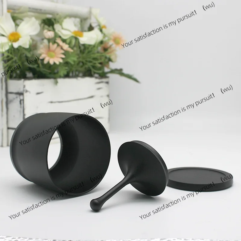 Coffee powder connector with lid 58MM small bean warehouse anti-fly powder cloth powder cup grinder  cup handle