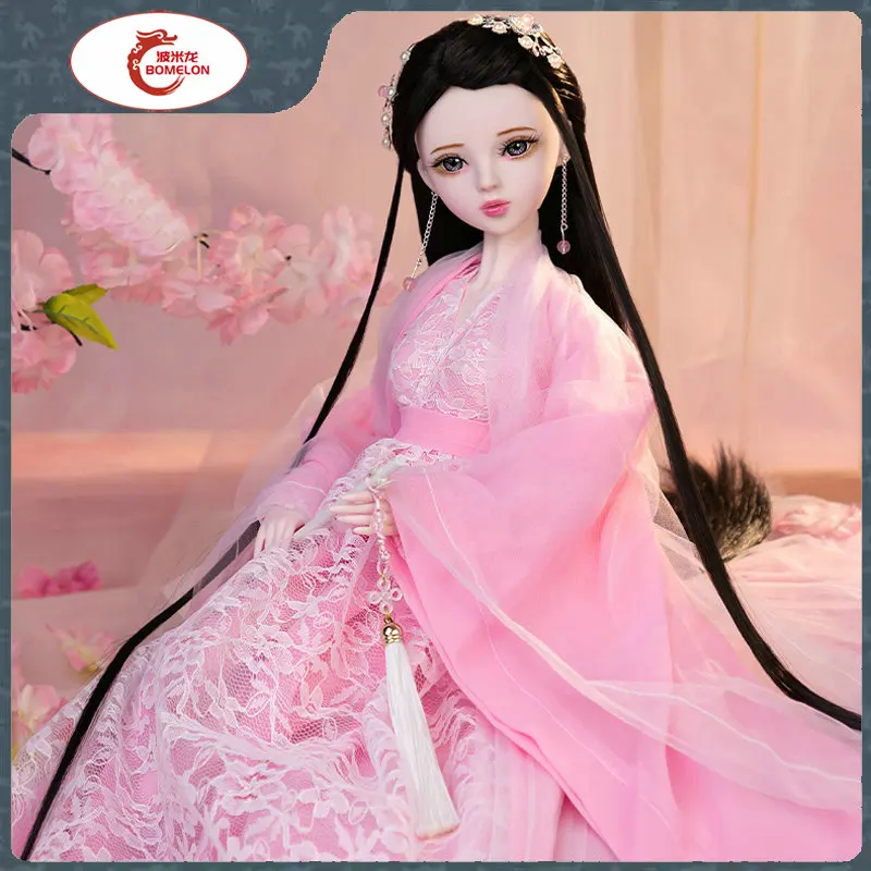 

Handmade 1/3 Bjd Dolls 60cm JinMi FuYao Chinese HanFu TV Character Ball-Jointed Doll Full Set With Clothes Girls Gift