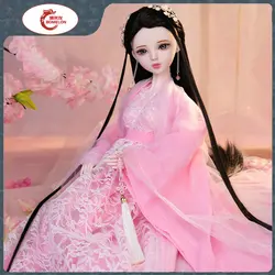 Handmade 1/3 Bjd Dolls 60cm JinMi FuYao Chinese HanFu TV Character Ball-Jointed Doll Full Set With Clothes Girls Gift