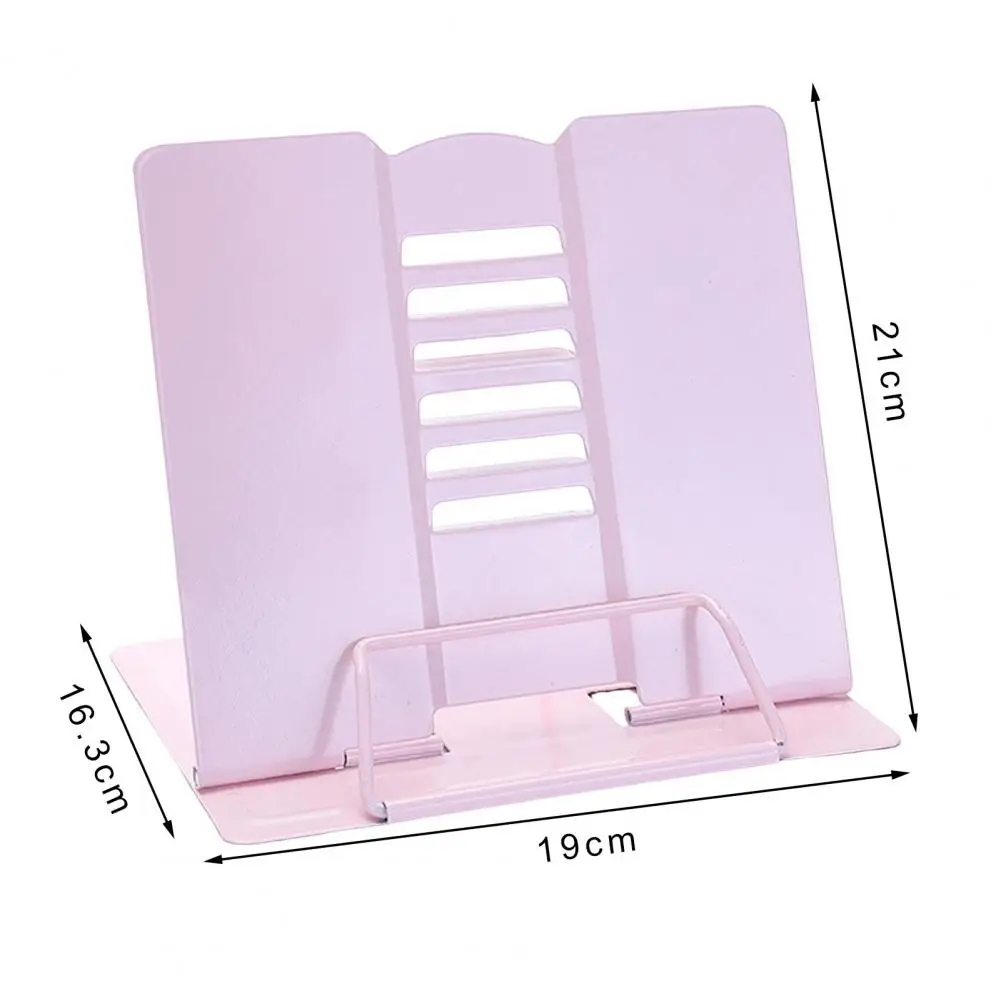 Book Stand Angle Adjustable Book Bracket High Stability Non-Slip Foldable Cookbook Holder Tablet Music Score Recipe Stand