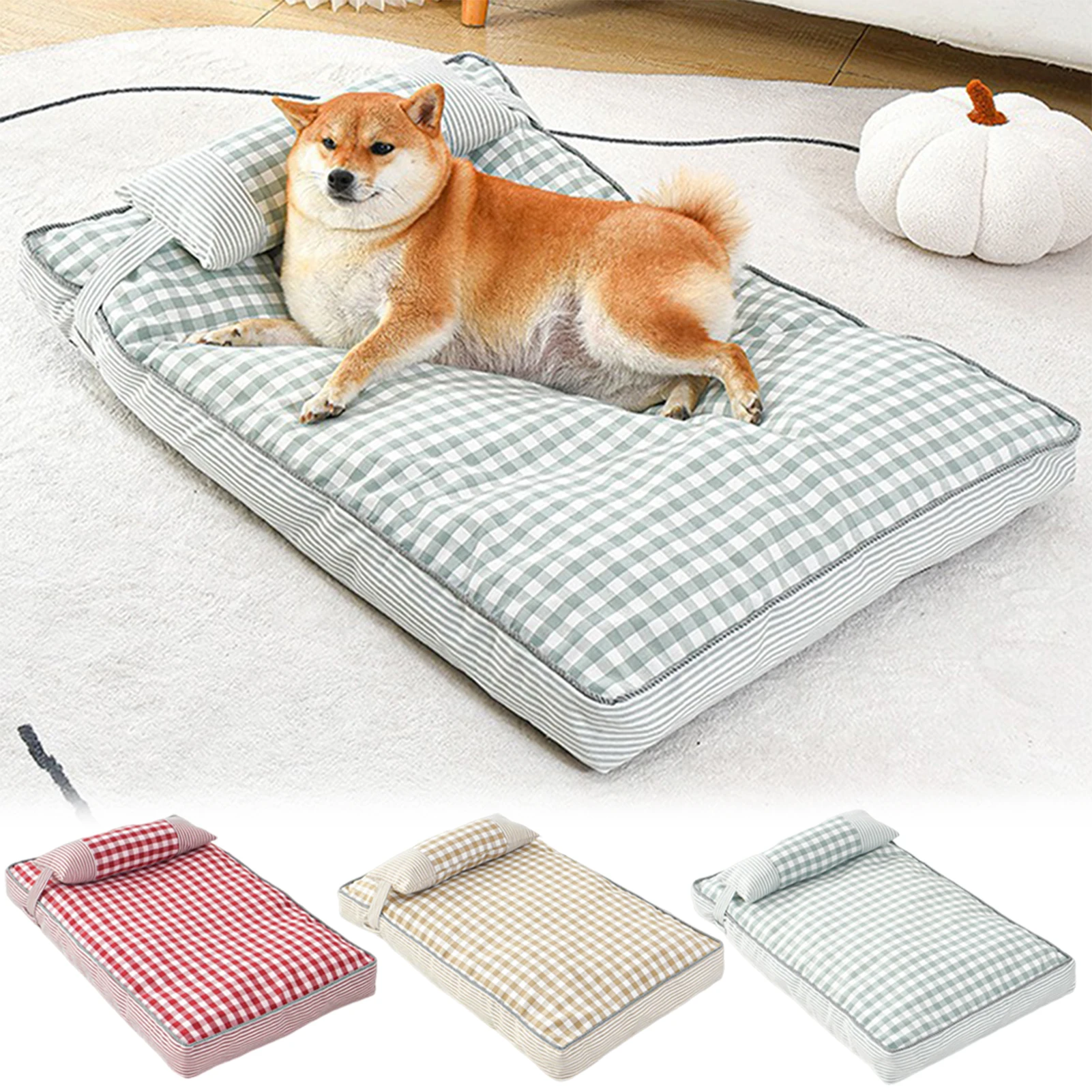 Große Hunde Hundebett mit Kissen waschbarer super weich