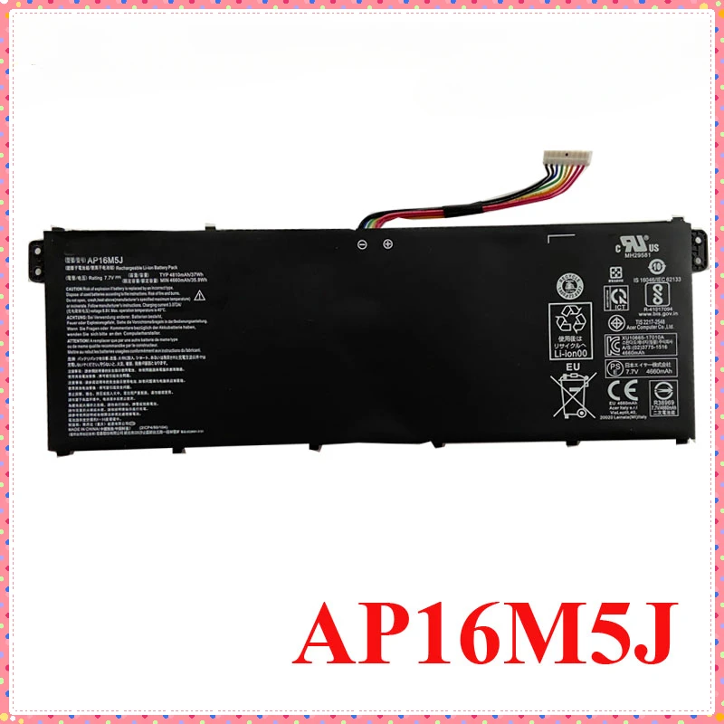 Genuine AP16M5J Laptop Battery for Acer Aspire 1 A114-31 For Aspire 3 A315-21 A315-51 A515-51 A315 KT.00205.004 4810mAh 7.7V