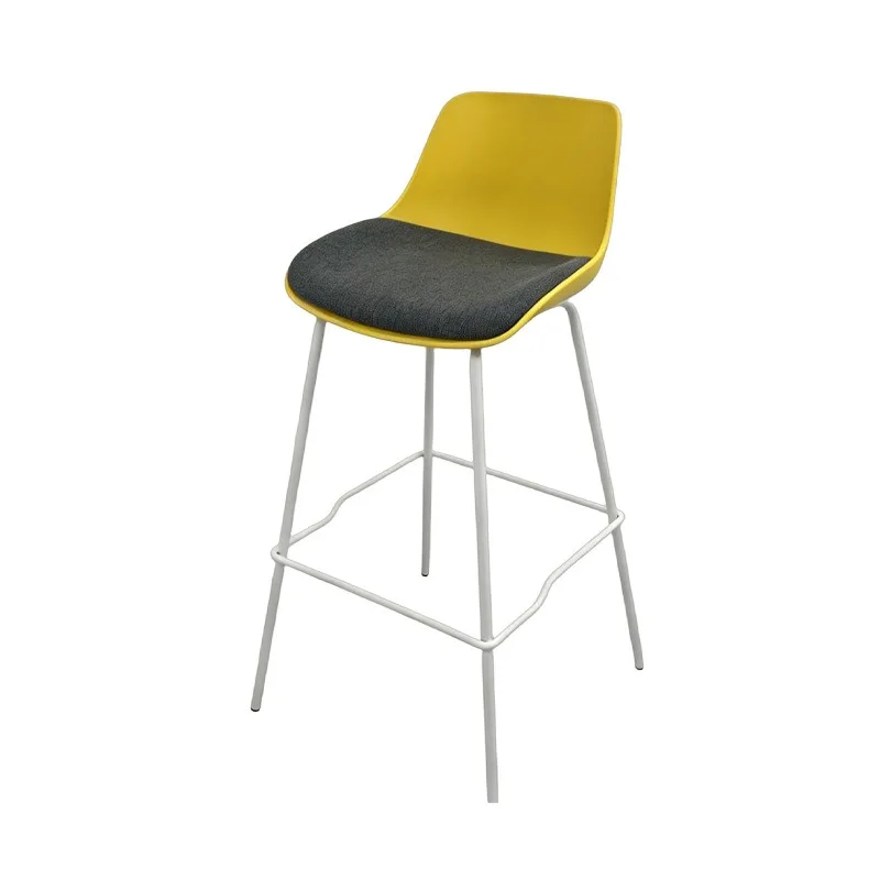 Nordic simple bar chair soft bag high chair household island high chair milk tea shop