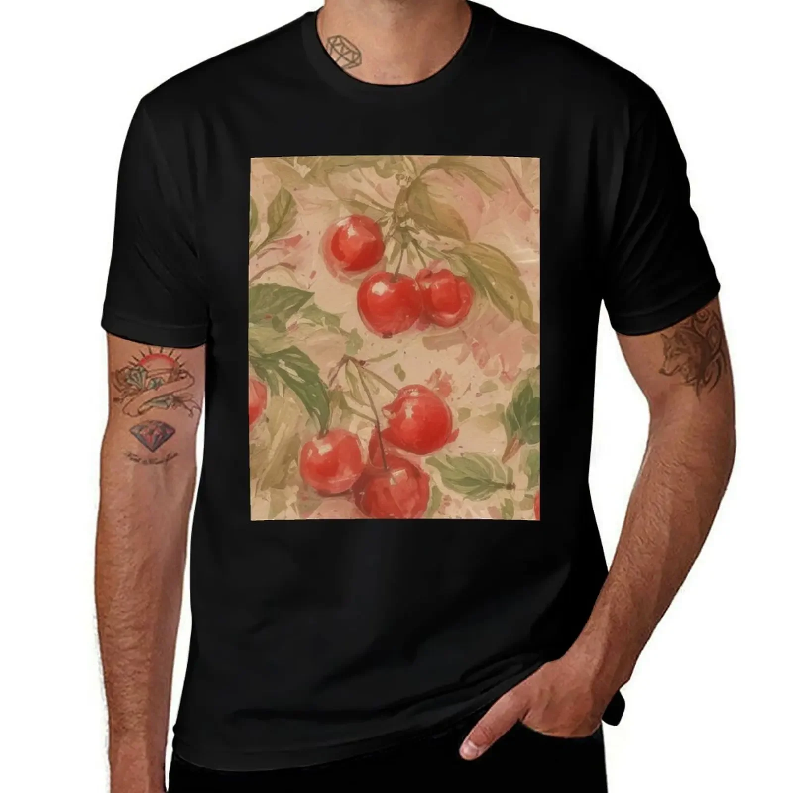 

Cherry Tree 9 T-Shirt vintage new edition Louboutins mens t shirt graphic