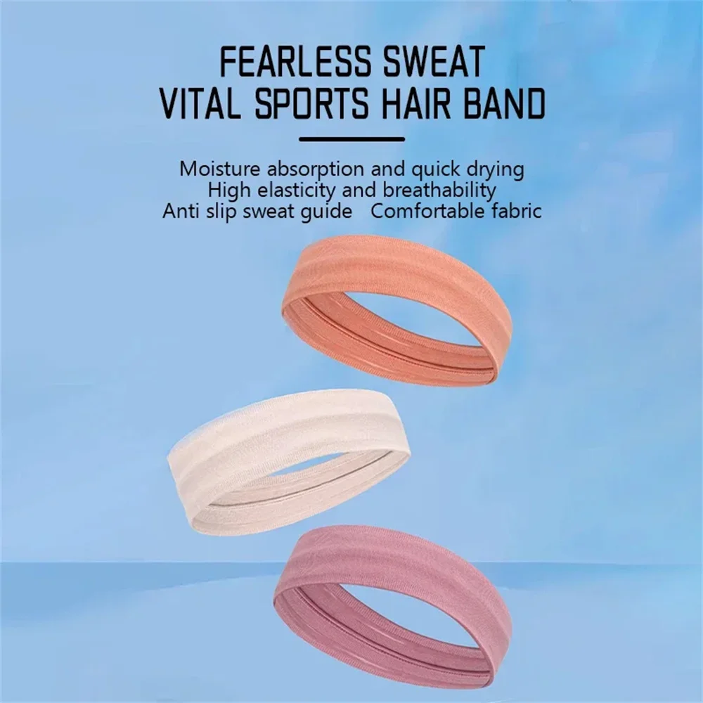 Fascia per capelli per sport all\'aria aperta fasce per capelli Fitness portatili uomo donna fascia per capelli fascia elastica per ciclismo Yoga