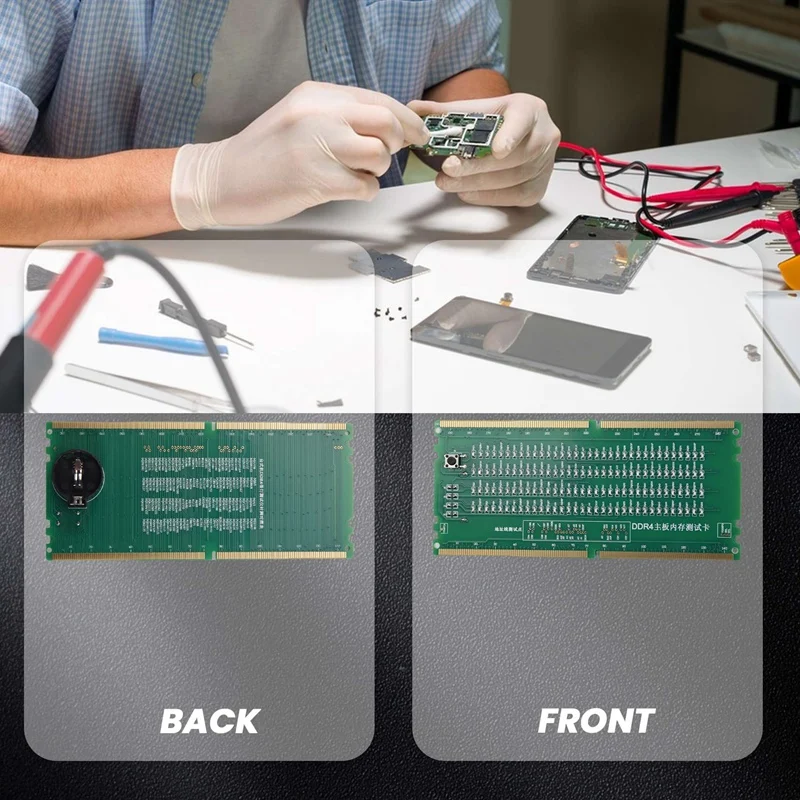 DDR4 Test Card RAM Memory Slot Out LED Desktop Motherboard Repair Analyzer Tester