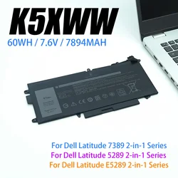 NEW  K5XWW 60Wh For Laptop Battery for Dell Latitude 13 7389 7390 2-in-1 5289 2-in-1 Series 71TG4 Battery