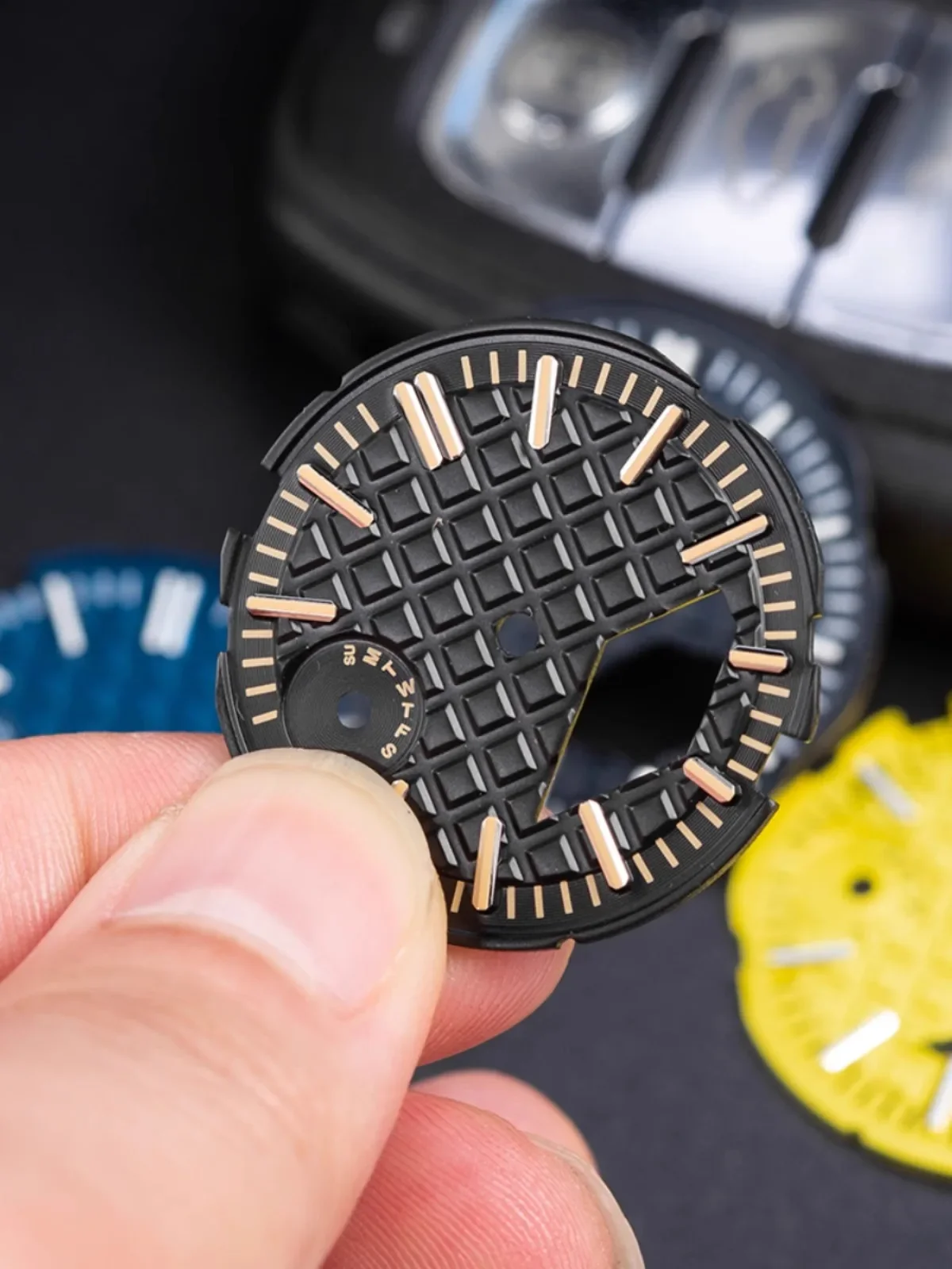 ل Casioak GA2100 الطلب حلقة ساعة الطلب لوحة مؤشر الملحقات MOD عدة تعديل الفصل الدائري Lume ل كاسيو G-SHOCK