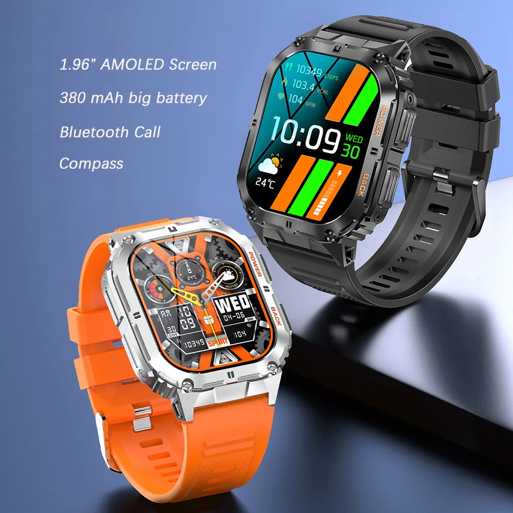 K61 Pro Smart Watch Men Women Electronic Wrist Watches Smartwatch Digital Wristwatch Clock GPS Tracker Compass Fitness Bracelet