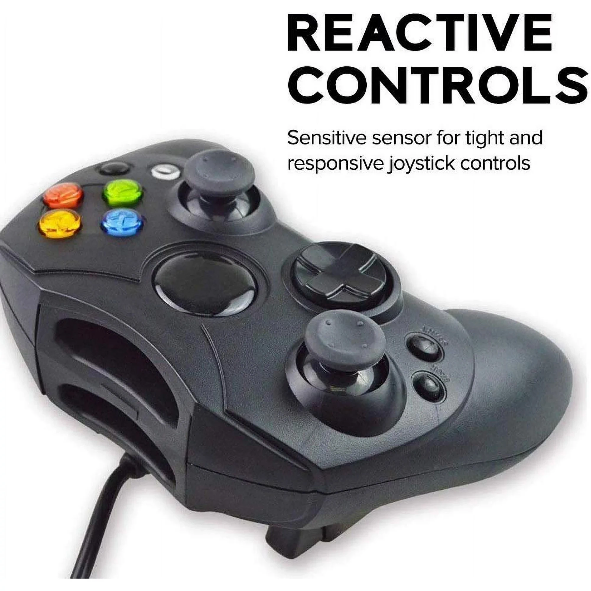 جهاز تحكم بديل أسود من مايكروسوفت لجهاز إكس بوكس ، جزء واحد ، جديد ،