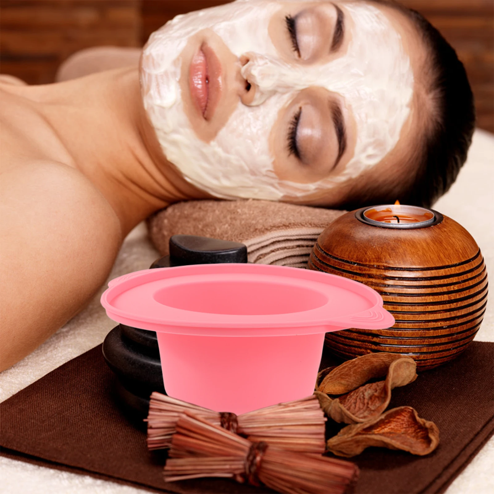 

Silicone Mask Spa Bowls Mixing Tool DIY Supply Container Practical Facial Mask Spa Supplies Tool Long Use Efficient