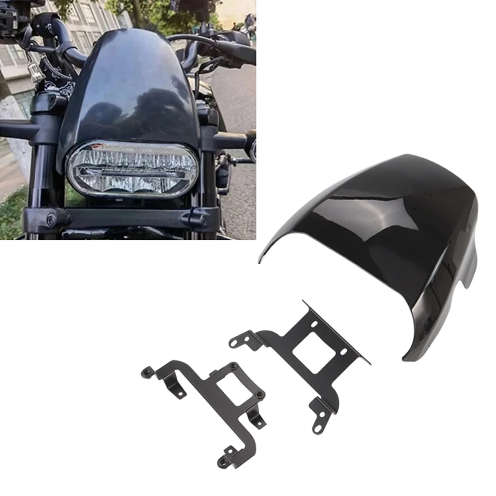 

Защитный чехол для передней фары мотоцикла из АБС-пластика, маска для передней фары для Harley Sportster S 1250 RH1250 2021-2022