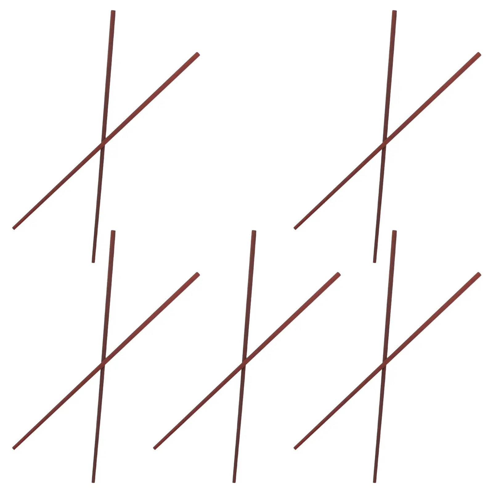 5 Pares de Palillos de Madera de Sándalo Rojo, Largos, Resistentes al Calor, para Cocinar, Freír, para Fideos, para Hot Pot, Cocina Asiática, Reutilizables