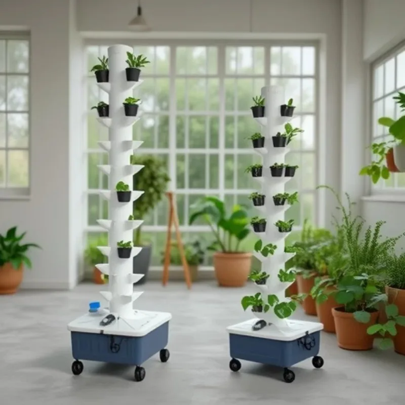 Soilless cultivation column Hydroponic planting tower Three-dimensional hydroponic tower 45-hole hydroponic column