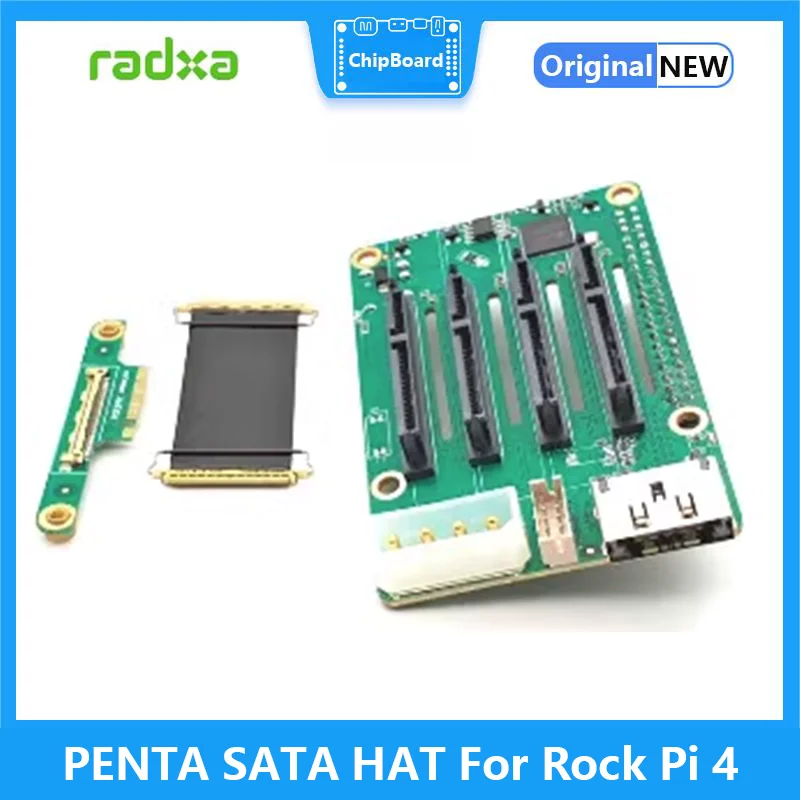 Imagem -03 - Penta Sata Hat Placa de Expansão Raspberry pi Rock pi 5