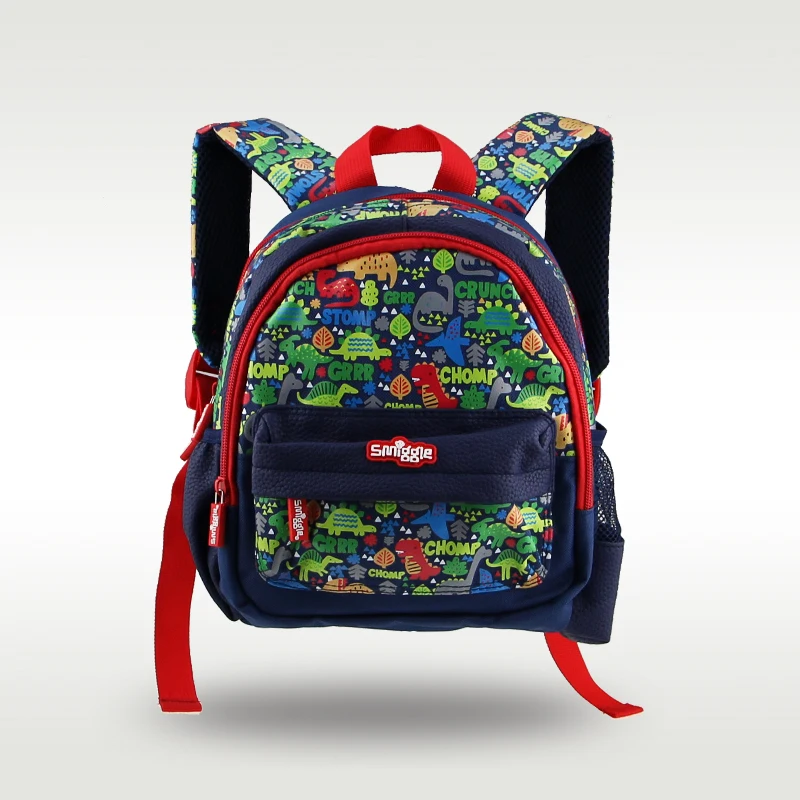 Australian original Smiggle hot-selling children's schoolbag boy navy blue dinosaur schoolbag kindergarten backpack 2-4 years